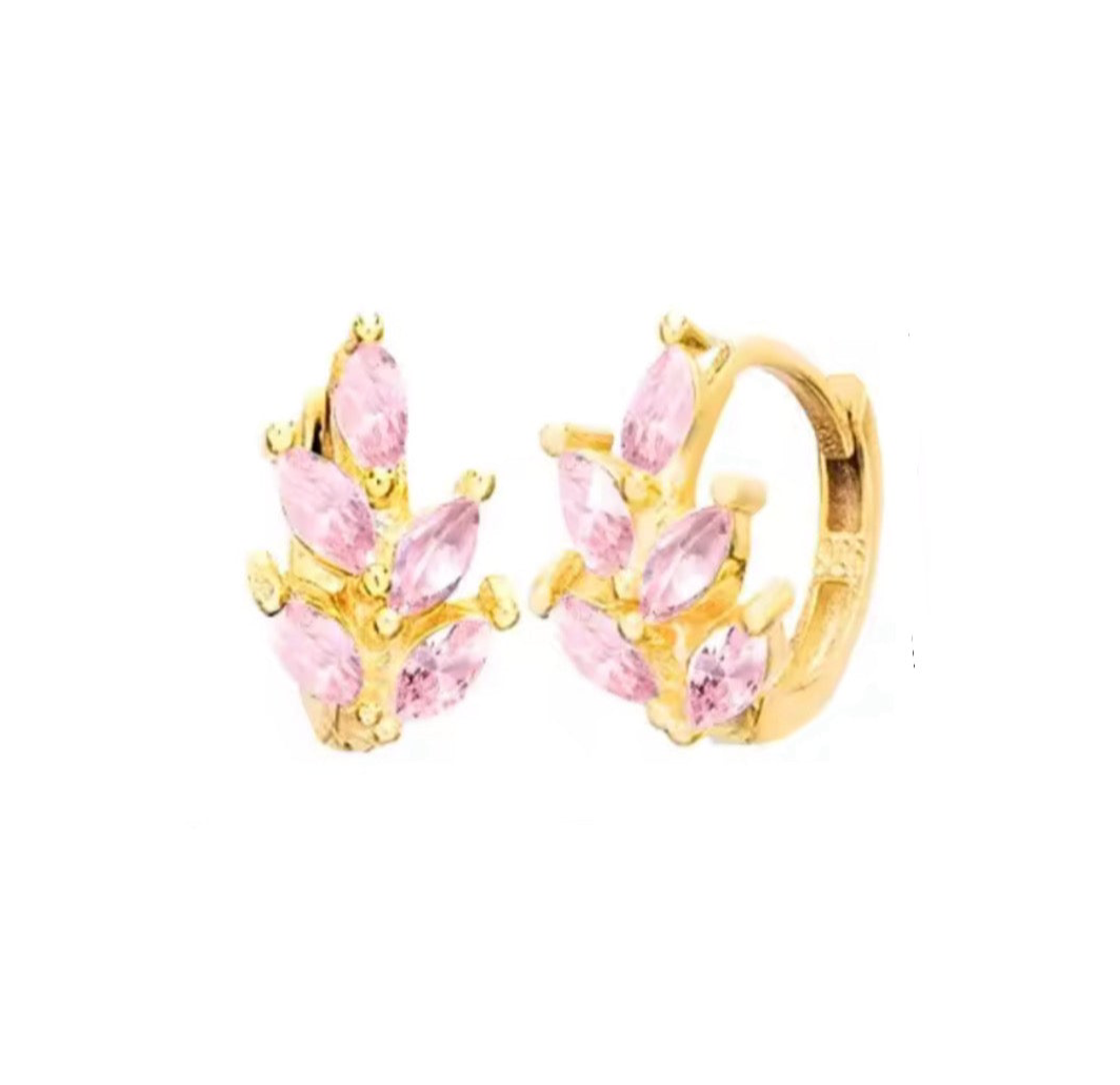 The Pink Golden Garden Hoops