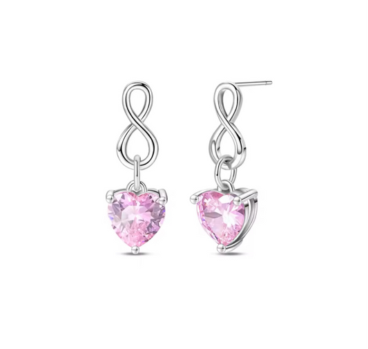 The Dangle Infinity Heart Earrings (Inspired By The Notebook)