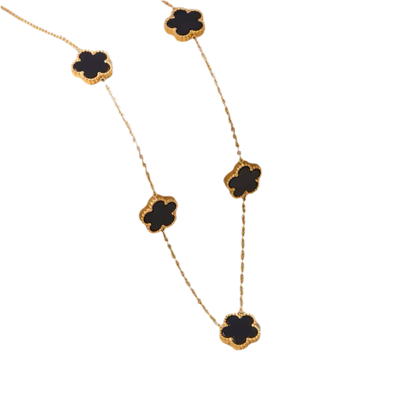 The Gold Noir Flower Necklace