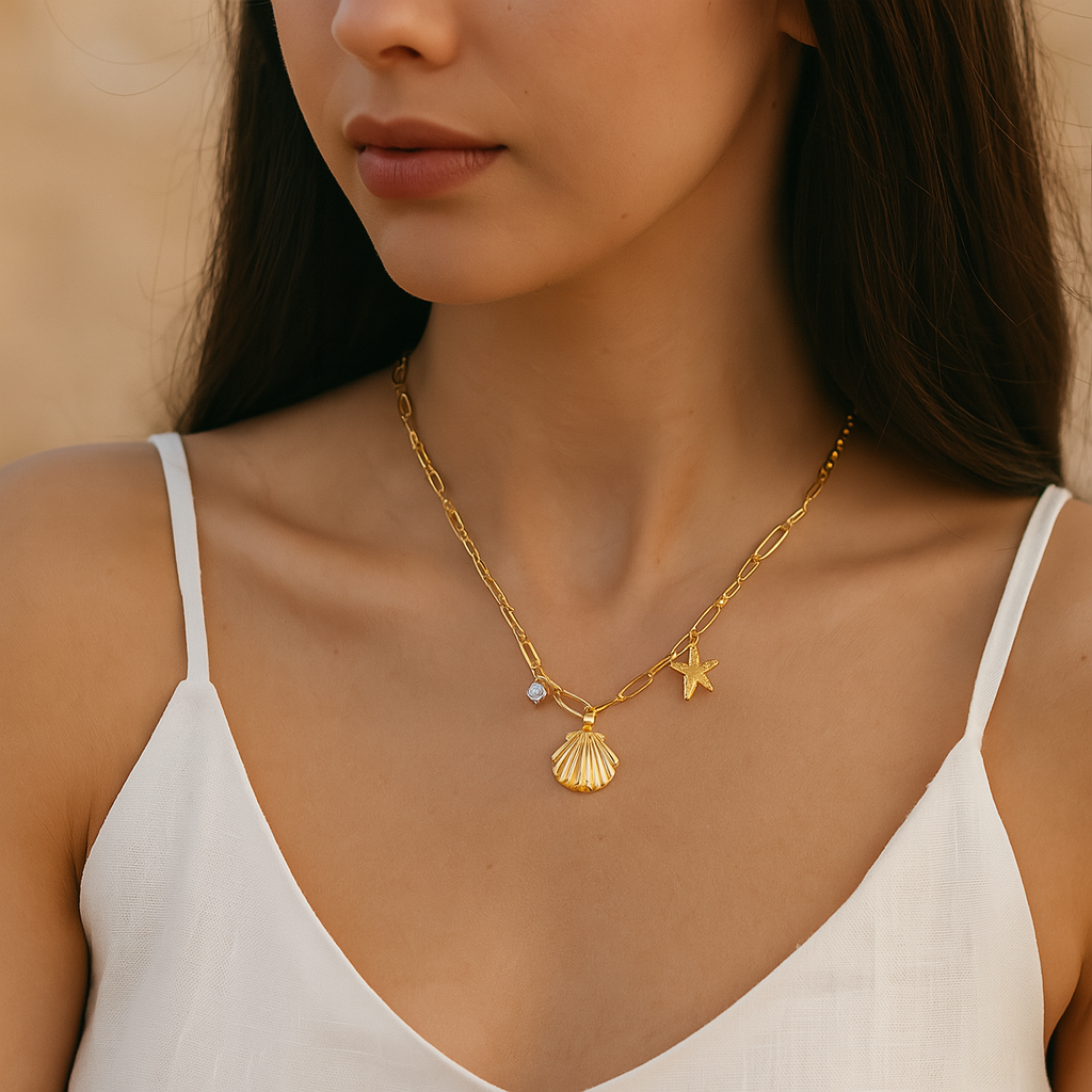 The Gold Mermaid’s Treasure Necklace