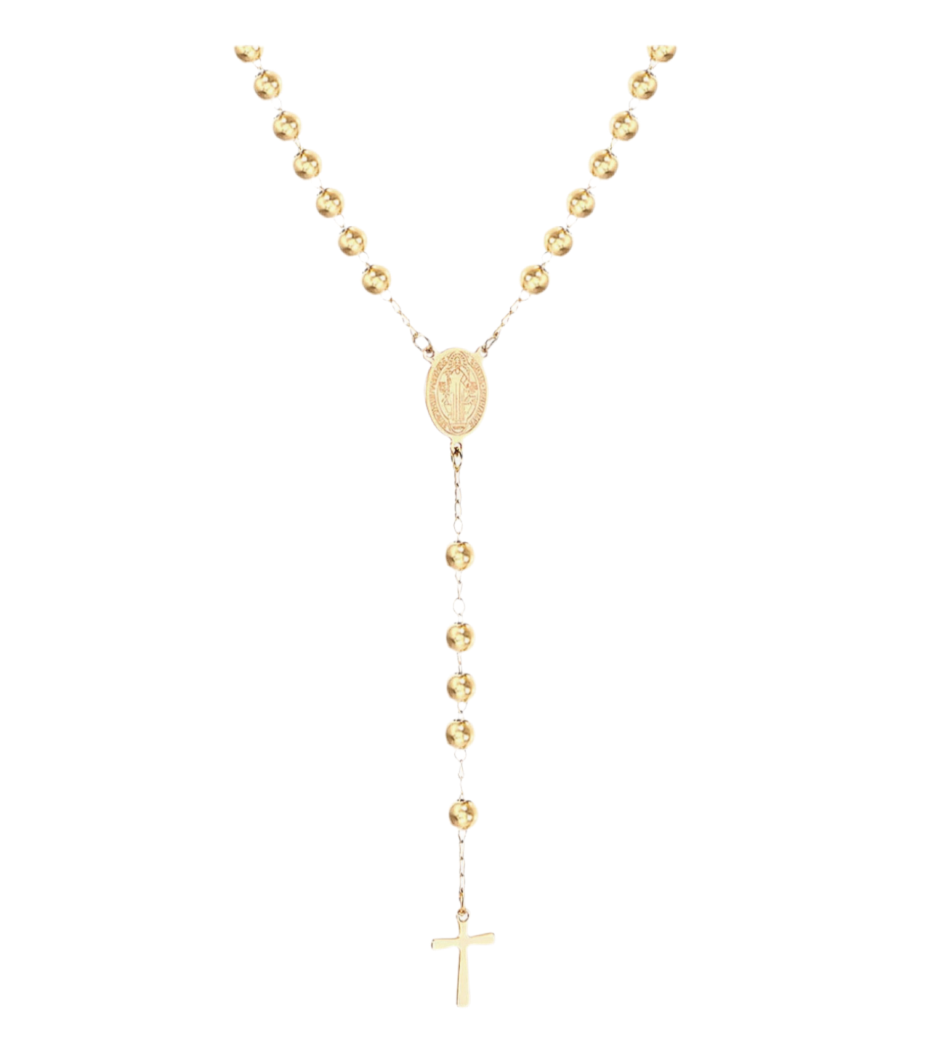 The 18k Gold Plaited Everetté Cross Necklace