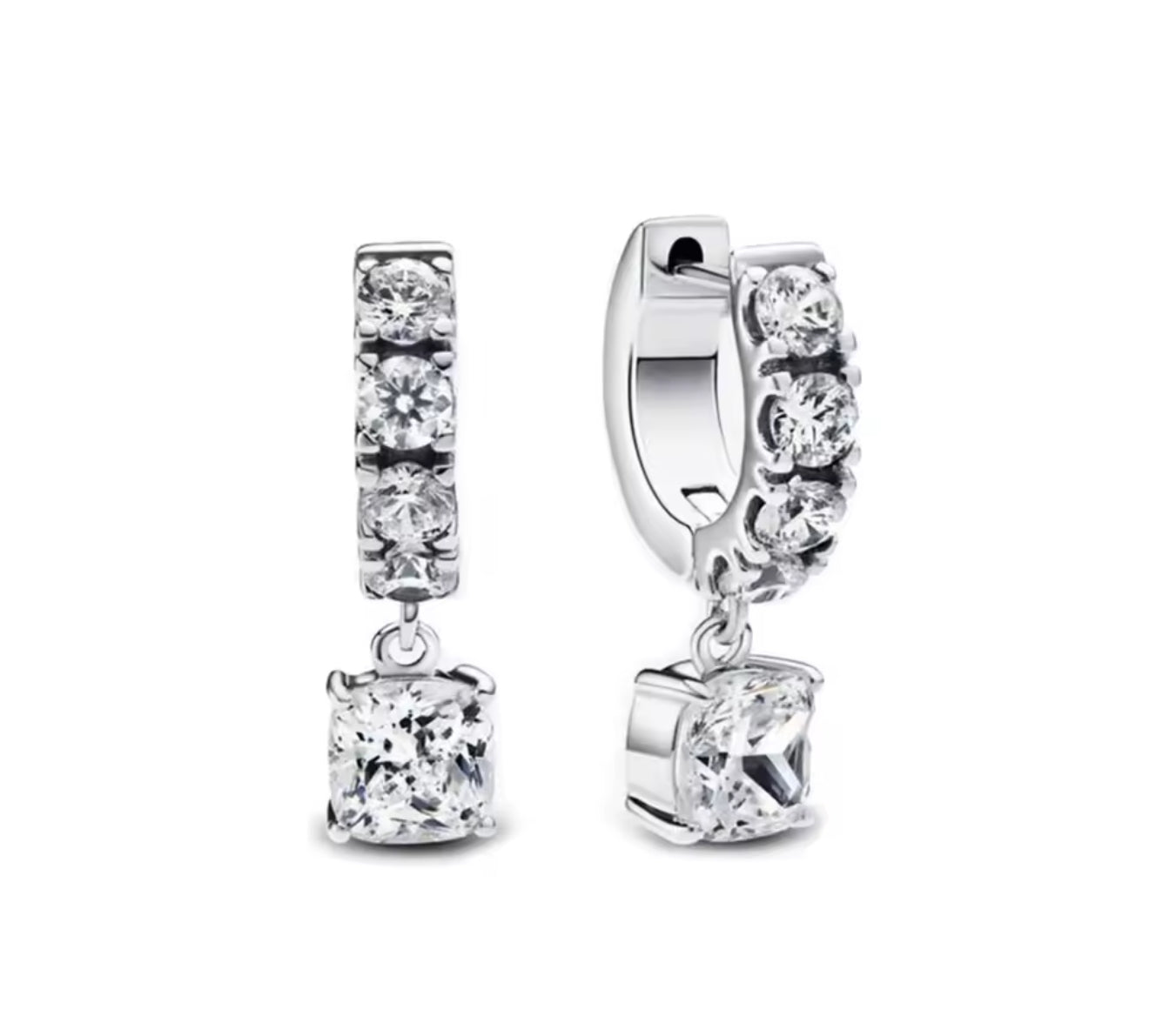 The Silver Glitter Bling Drop Huggies