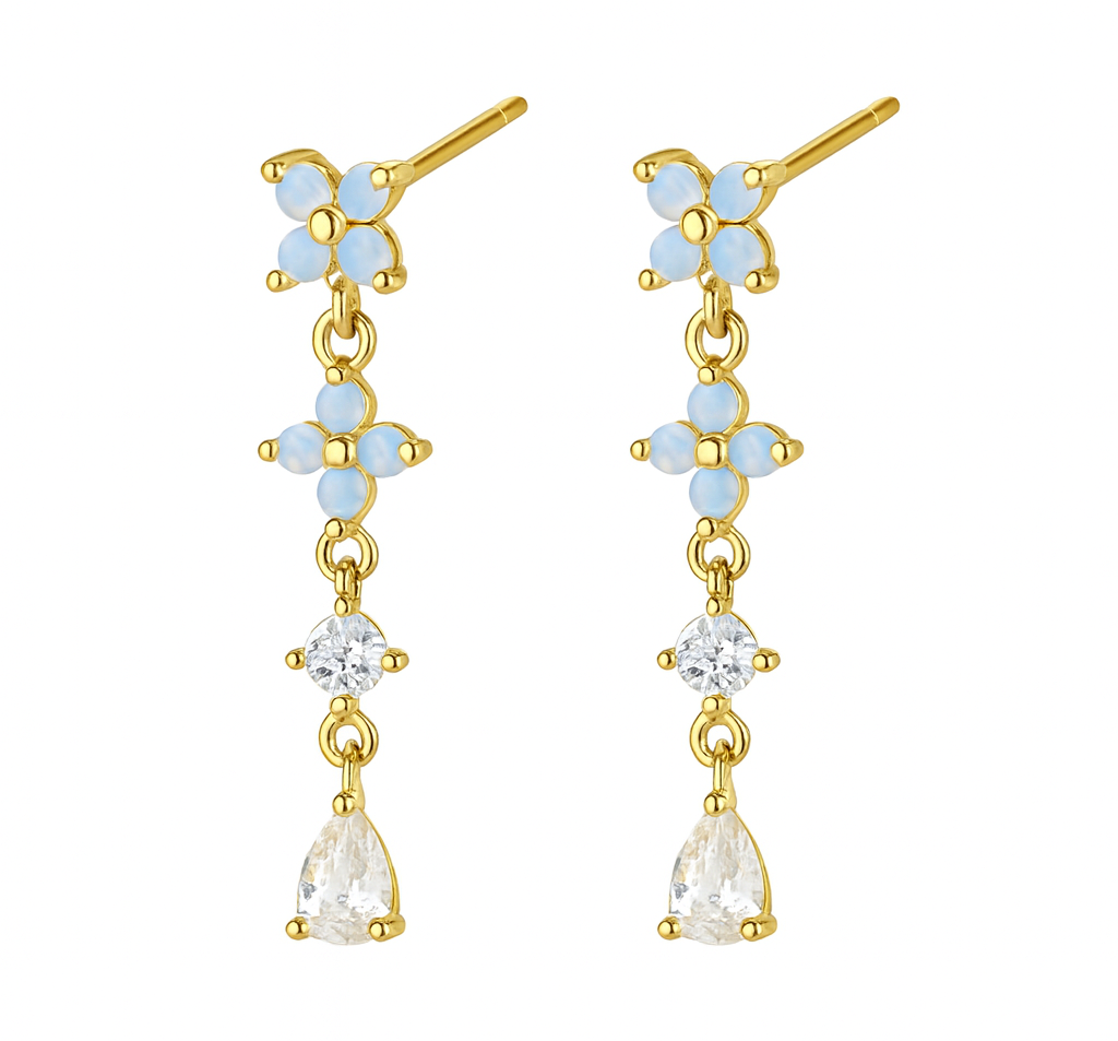 The Gold Moonpetal Bloomfall Earrings