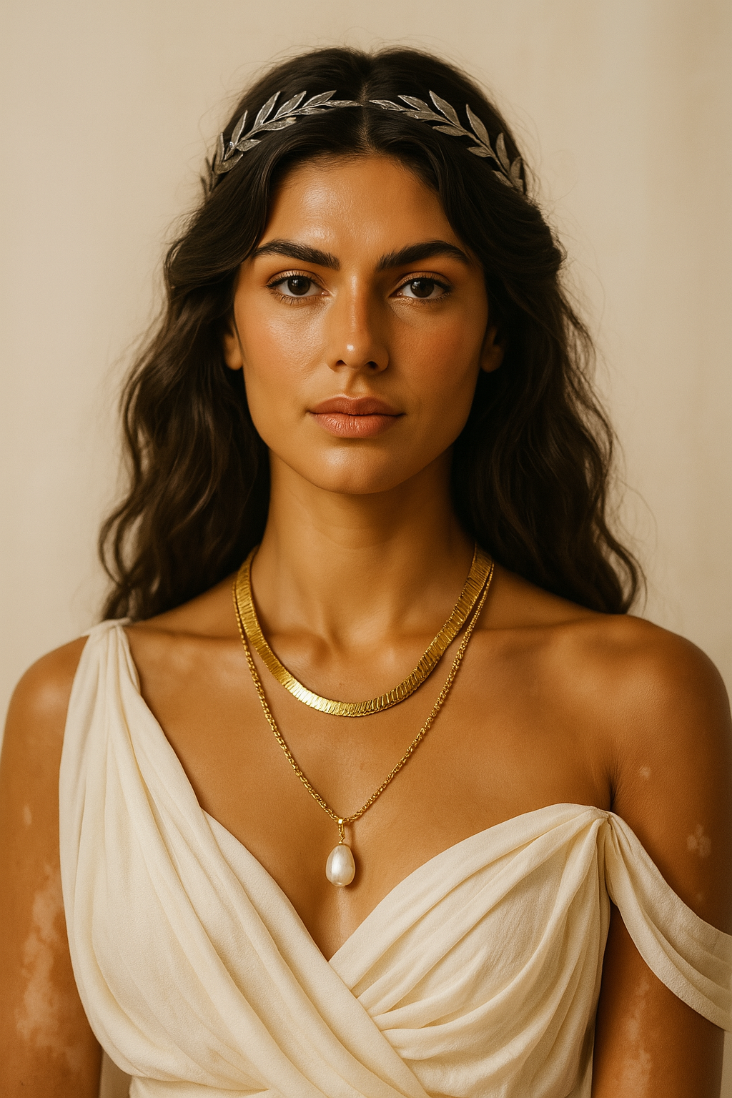 The Gold Salty Pearl Layers Necklace
