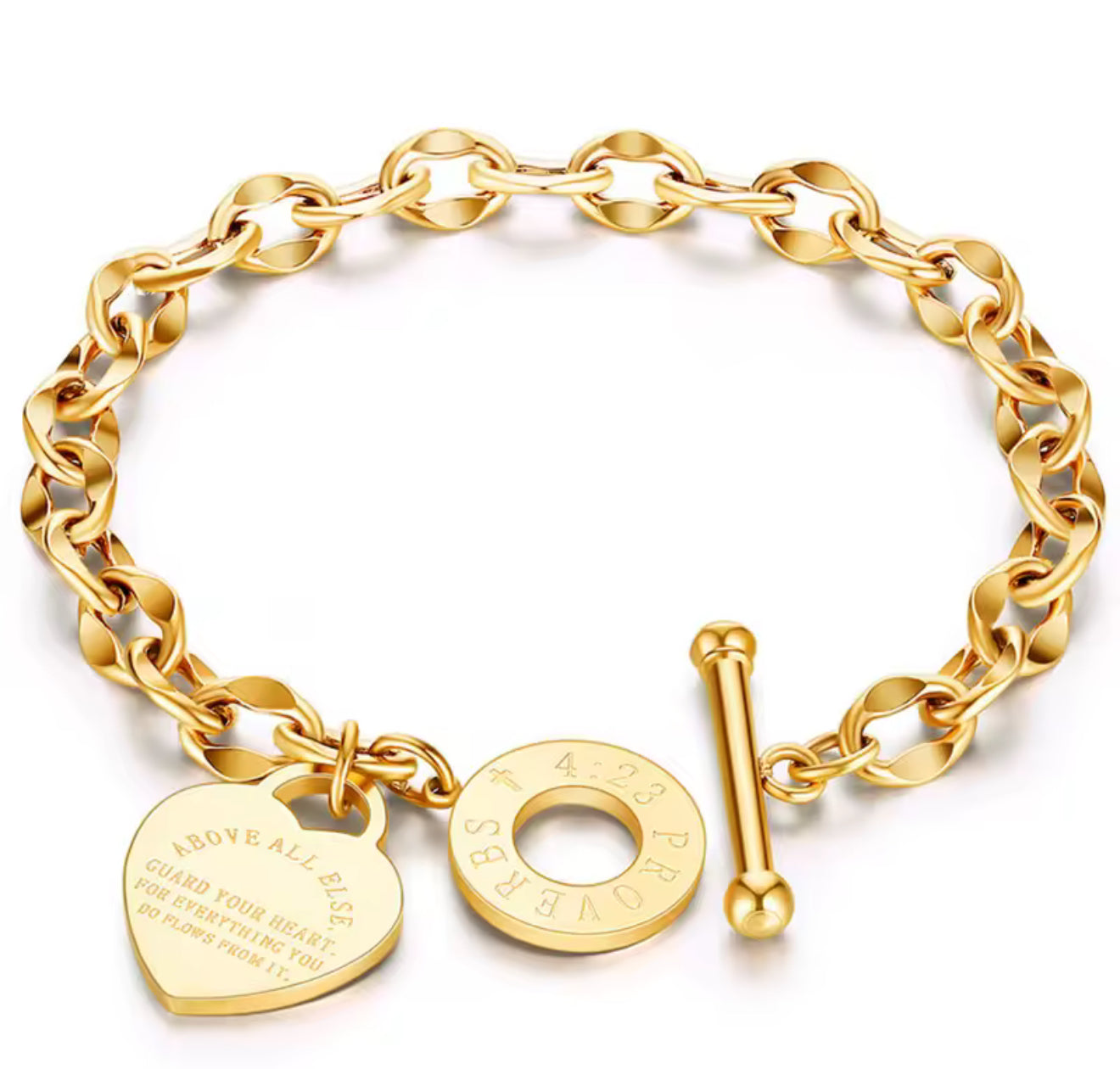 The Gold T Bar New York Bracelet
