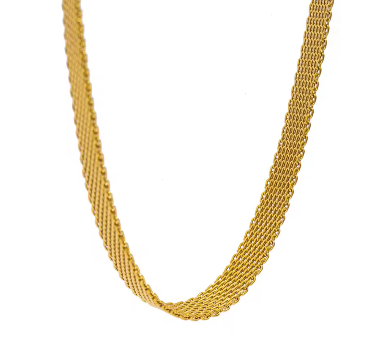 The Gold Waffle Chain Necklace