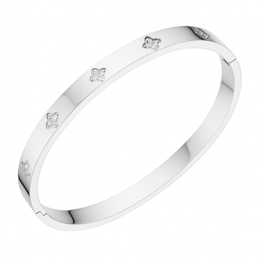 The Silver Nova Star Bangle
