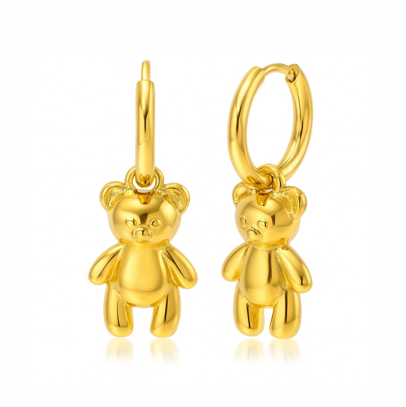 The Golden Childhood Teddy Bear Huggies Earrings - POPULAR RIGHT NOW