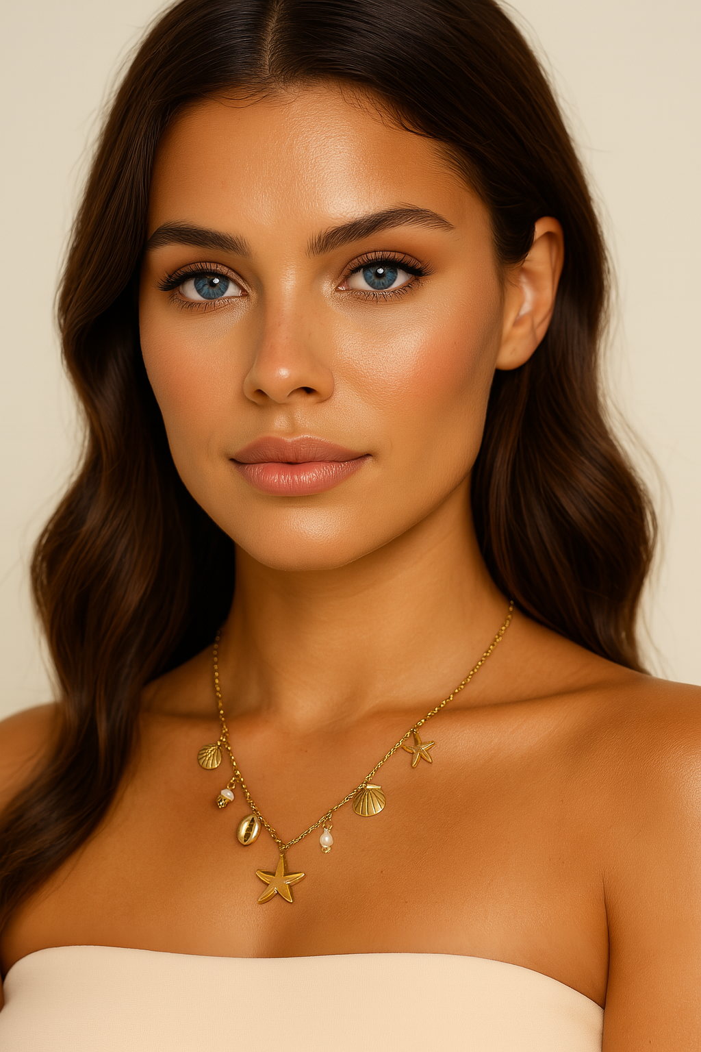 The Gold Sands of Soleil Charm Necklace