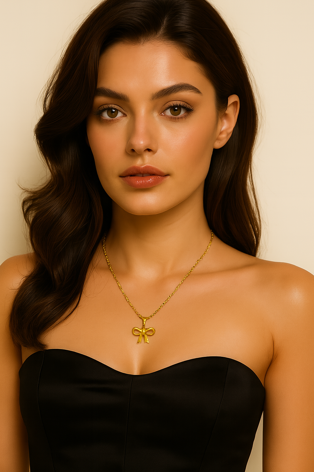 The Gold Coquette Bow Necklace