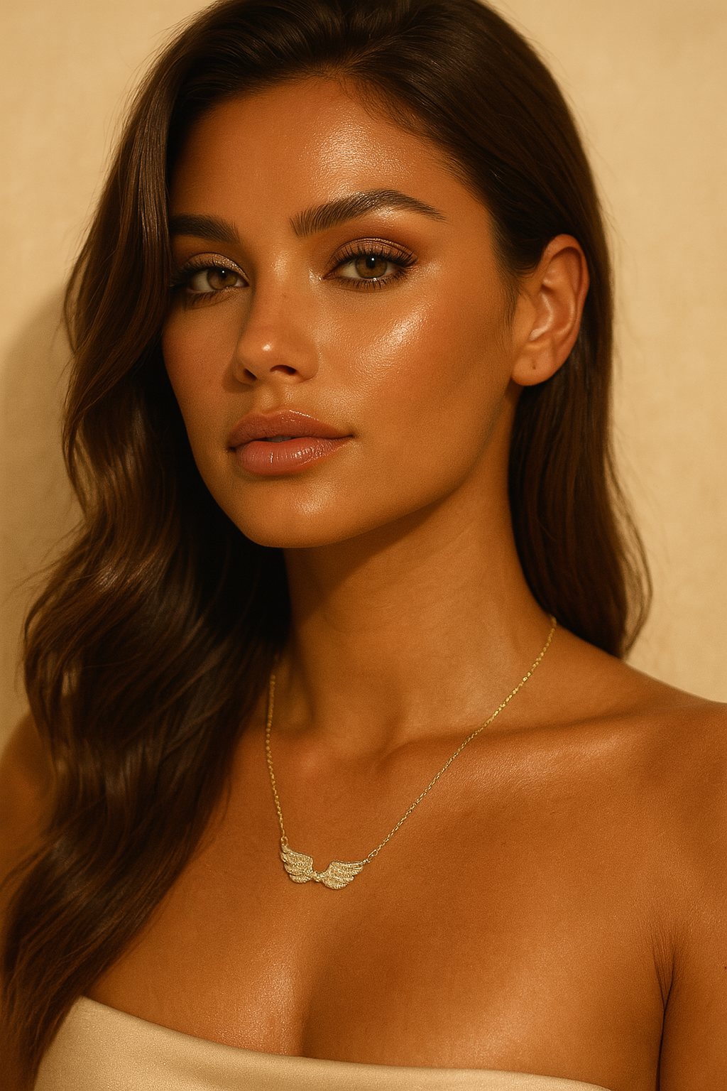 The Sparkling Hug From Heaven Wings Necklace