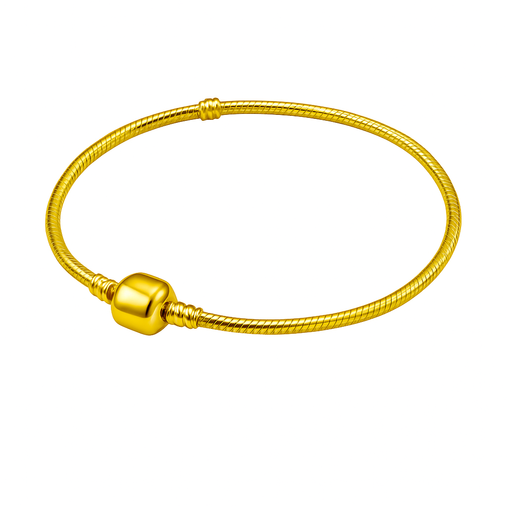 The 18k Gold Plaited Auric Charm Bracelet