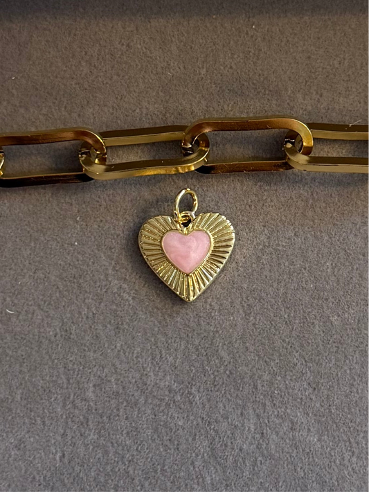 The Pink Little Heart Charm Me