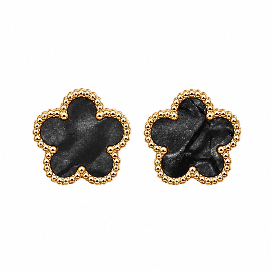 The Gold Amara Clover Studs