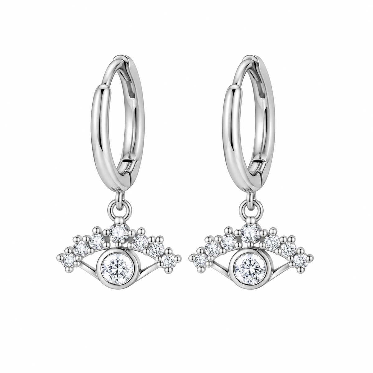 The Silver Seraphina Eye Huggies