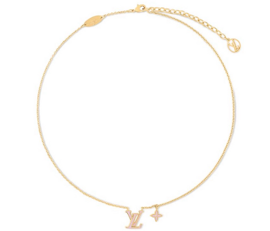 The Gold Baby Pink Sparkling Luvinà Necklace