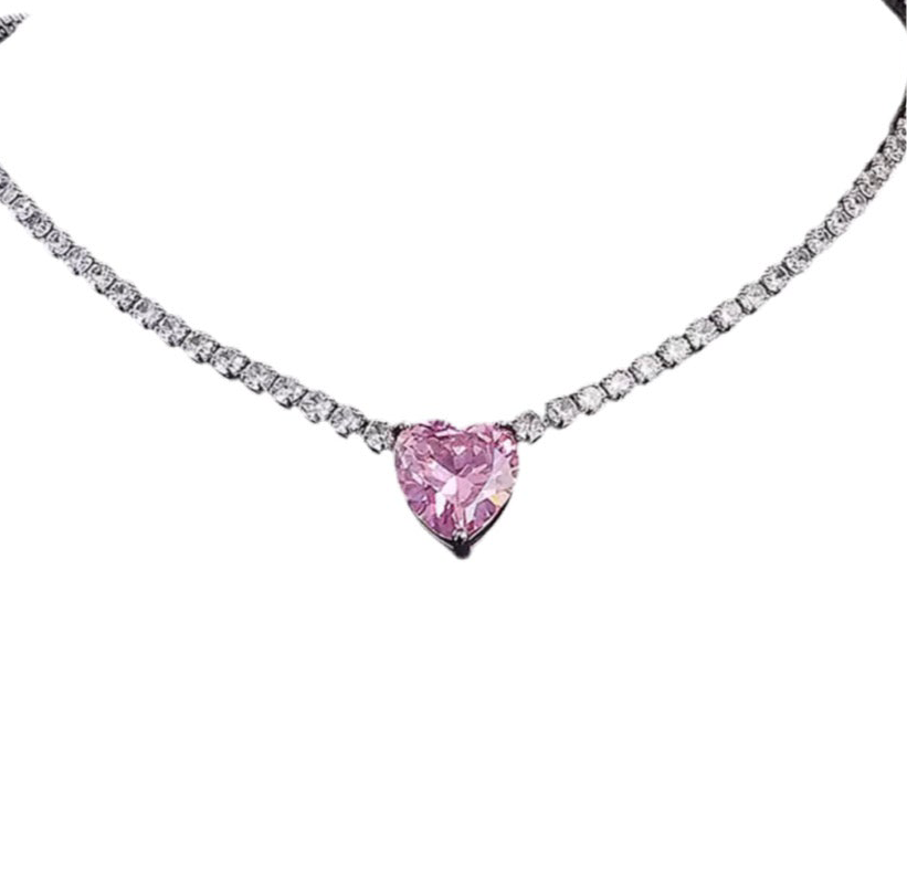 The Dreamy Heart Tennis Necklace