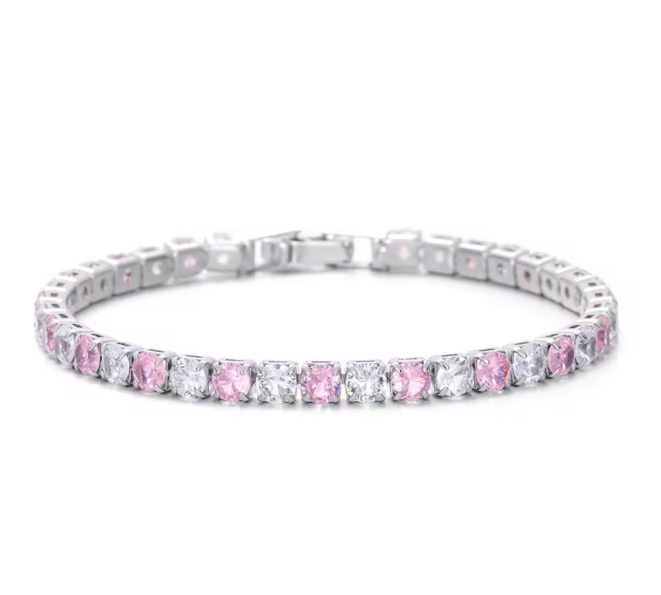 The Silver Bling Alternate Tennis Bracelet