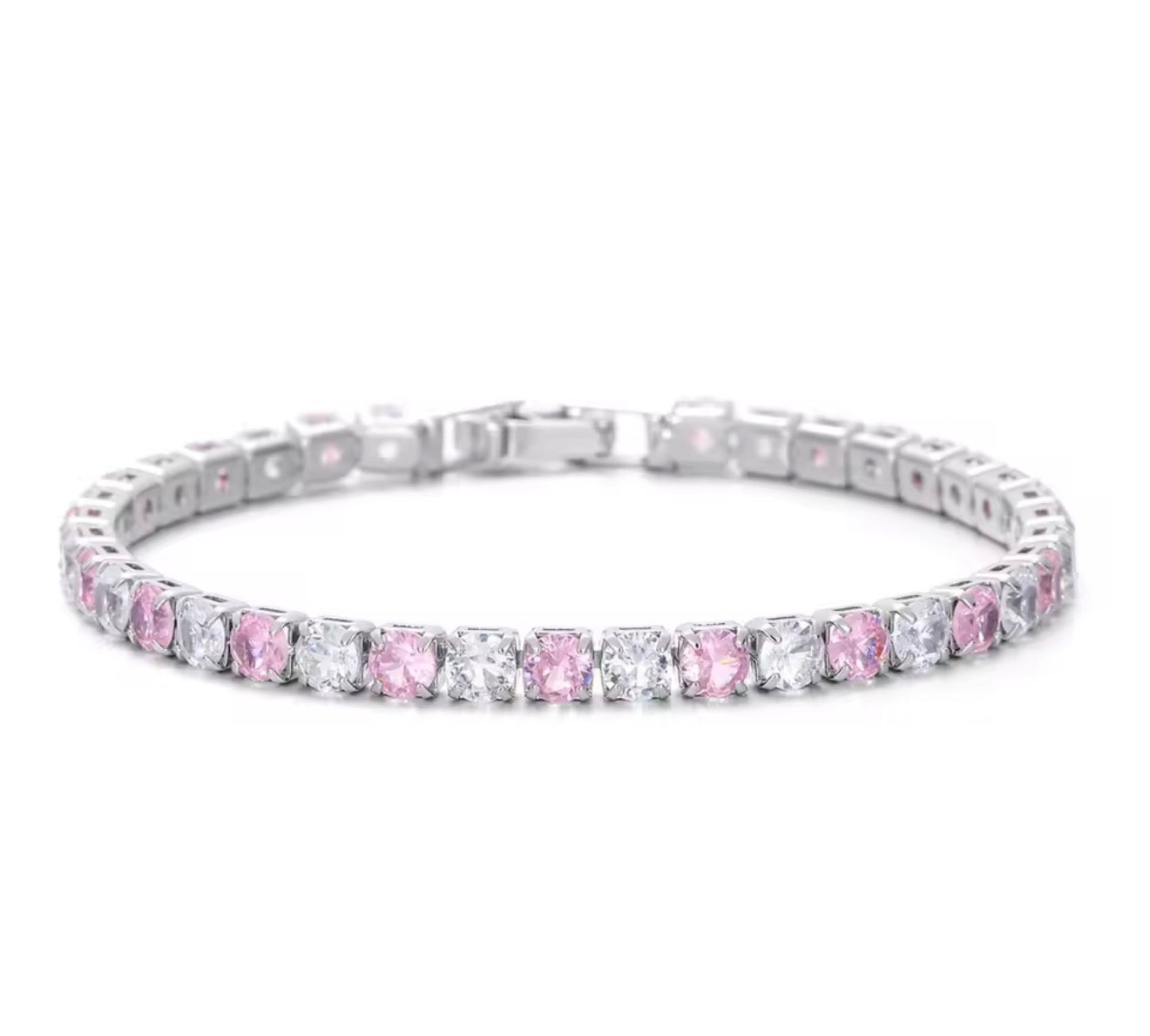 The Silver Bling Alternate Tennis Bracelet