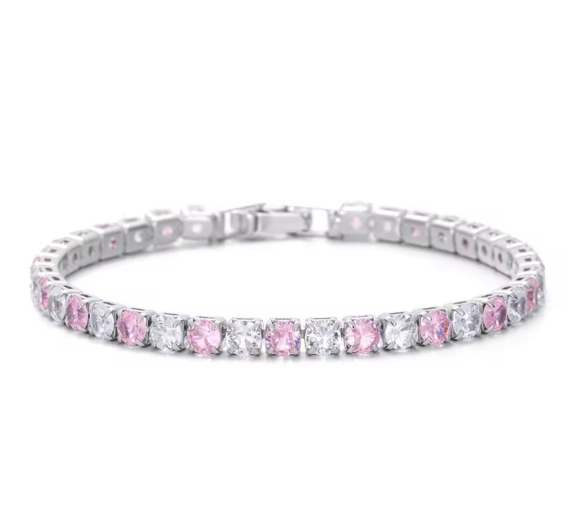 The Silver Bling Alternate Tennis Bracelet