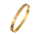 The Gold Heart Strings Gemstone Bangle