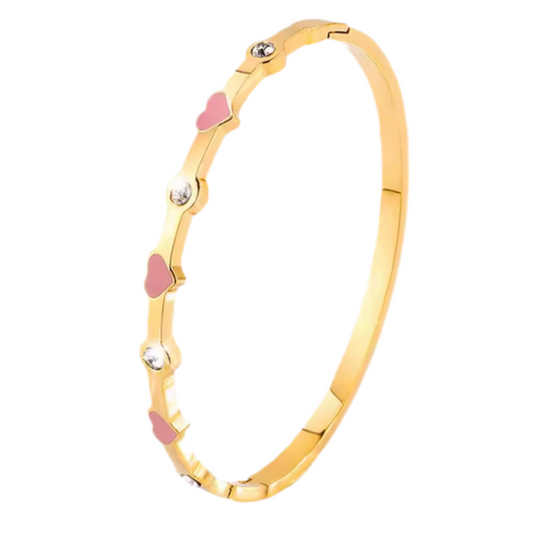 The Golden Aurora Heart Bangle (PRE-ORDER)