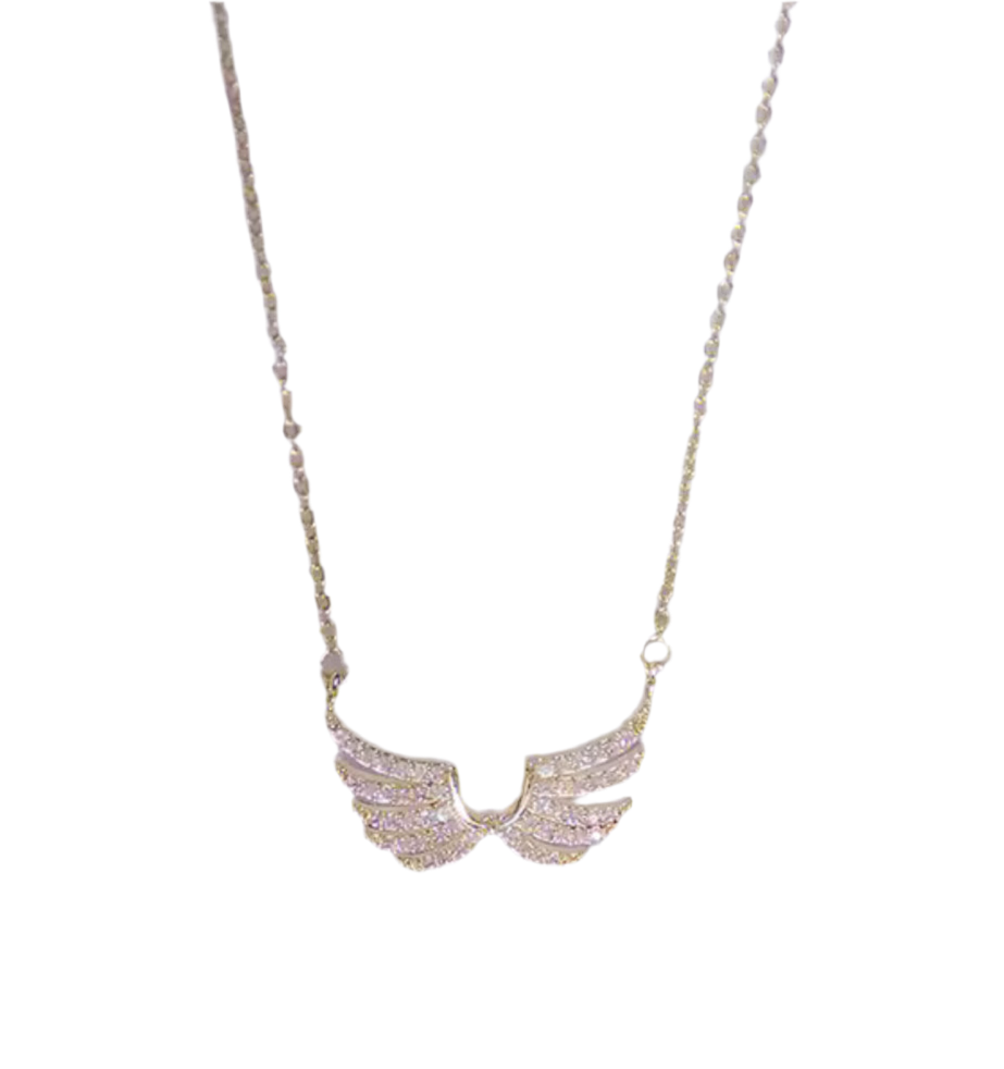 The Sparkling Hug From Heaven Wings Necklace