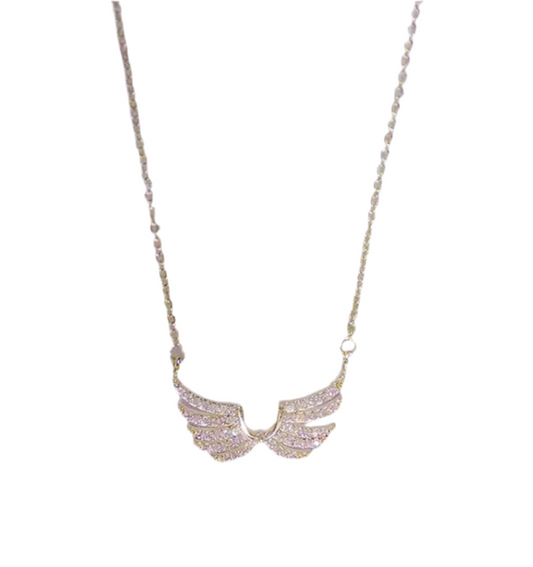 The Sparkling Hug From Heaven Wings Necklace
