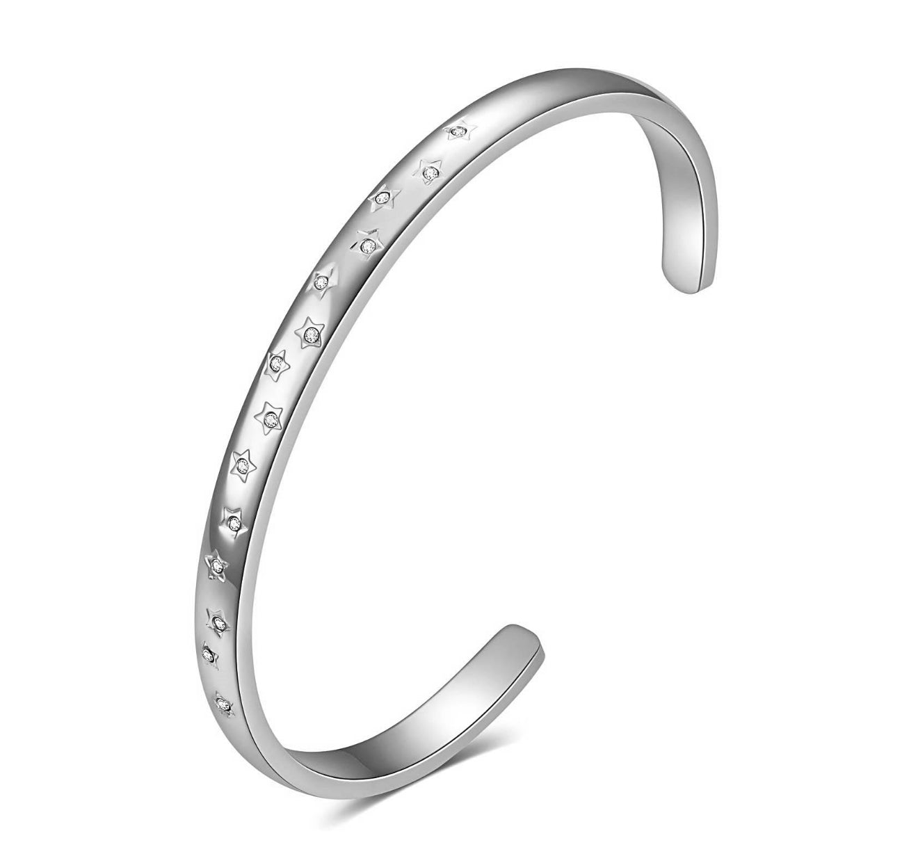 The Silver Stargazing Halo Bangle