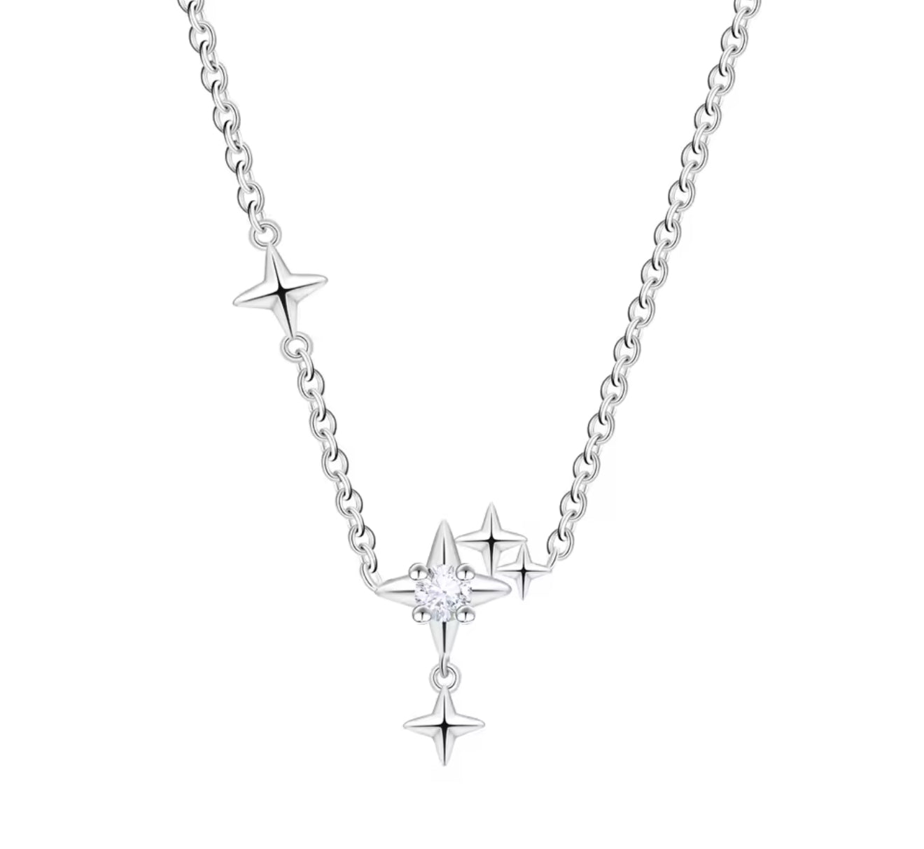 The Silver Sparkles Necklace