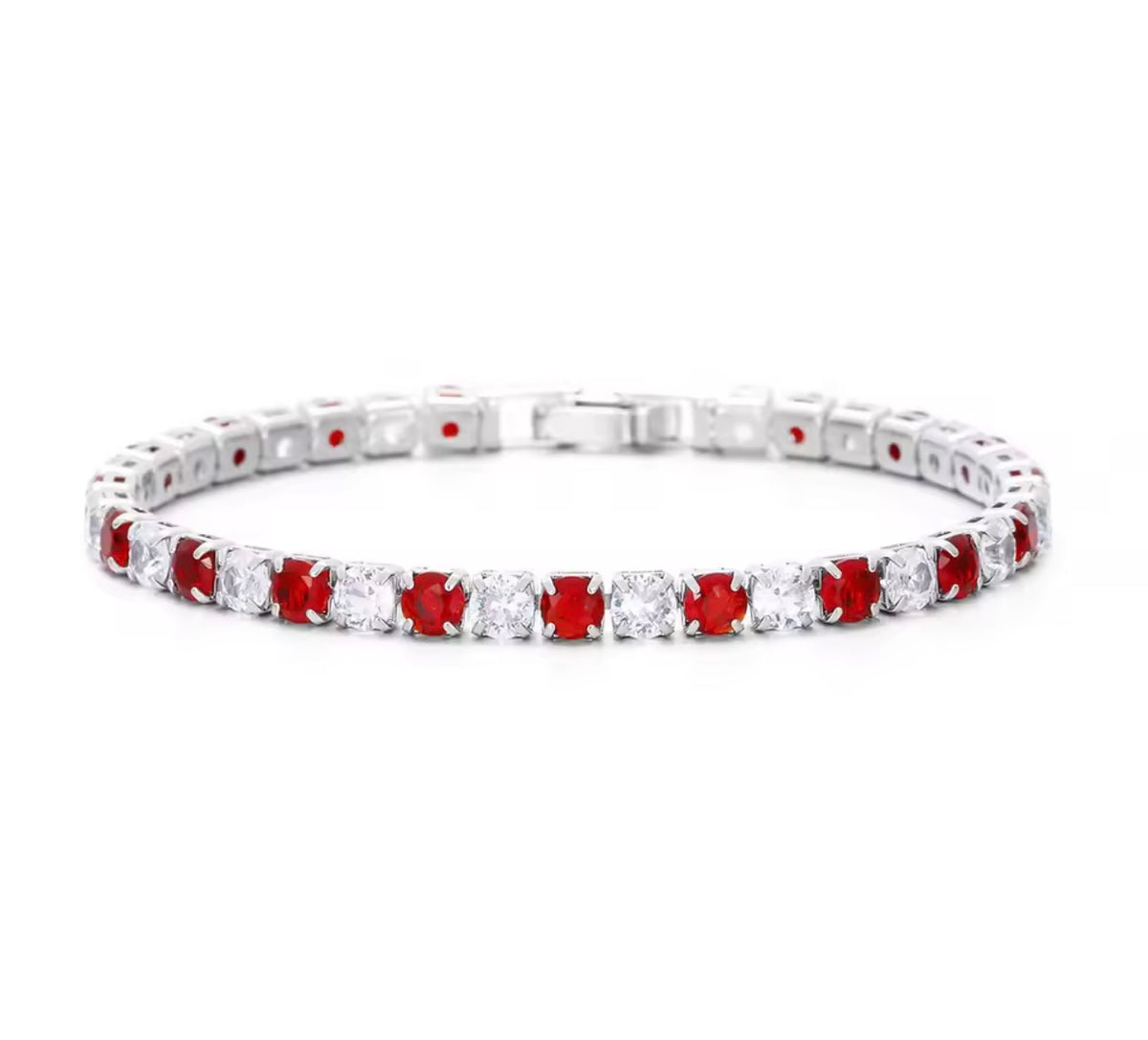 The Silver Bling Alternate Tennis Bracelet