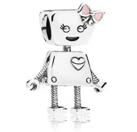 The Girly Robot Charm (Only Compatible With Bangle)