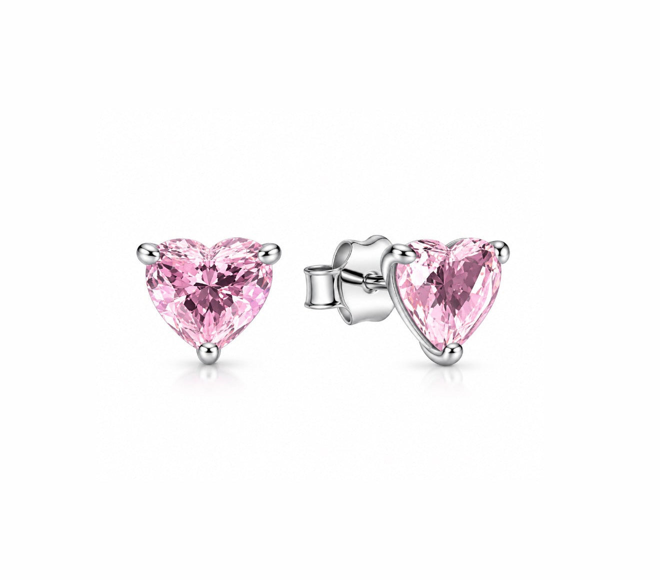 The Silver Love Pendant Studs