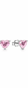 The Silver Love Pendant Studs