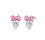 The Mini Coquette Barbie Pink Bow Dangle Studs