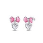 The Mini Coquette Pink Bow Dangle Studs