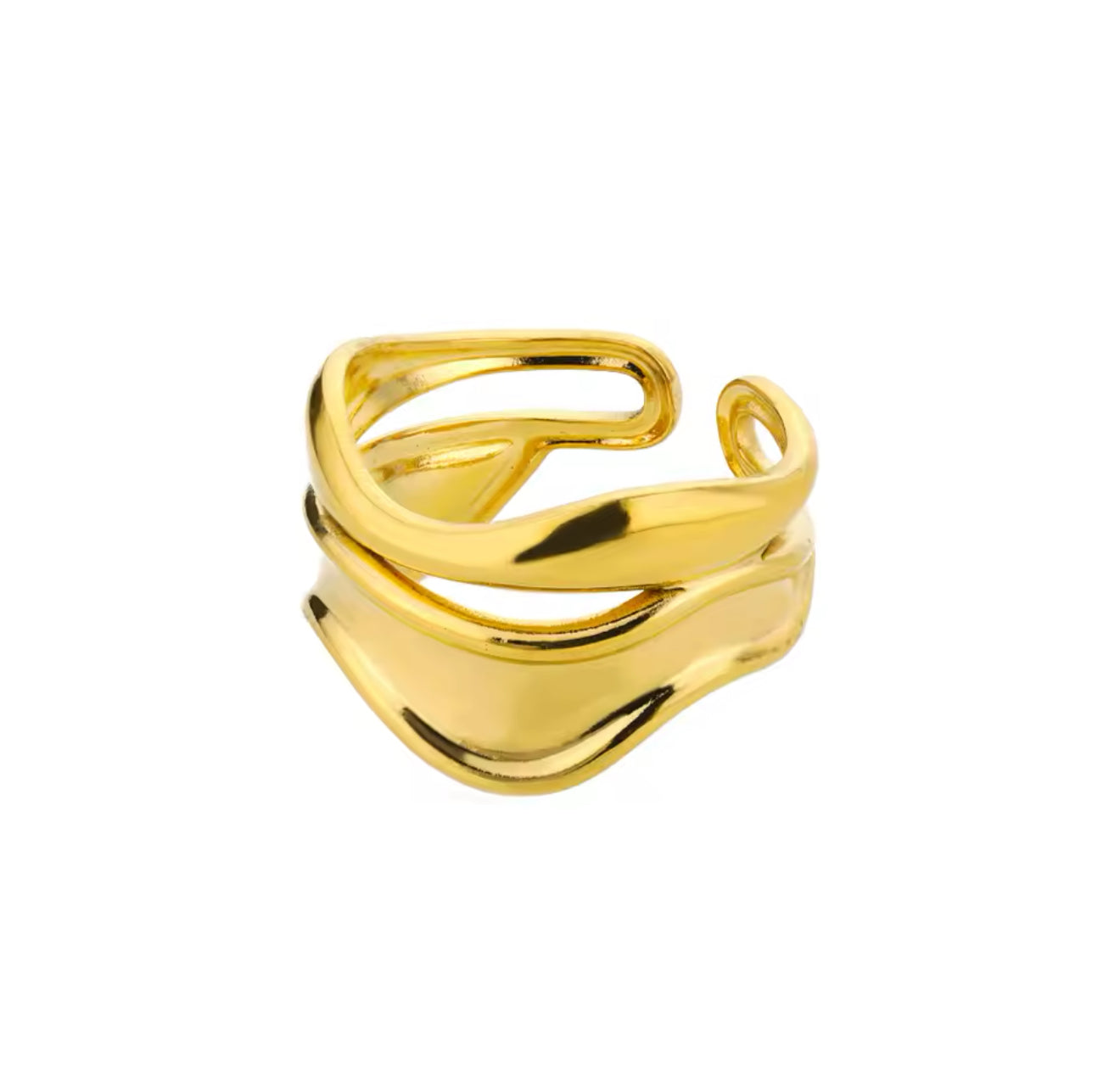 The Gold Regalia Luxe Adjustable Ring