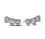 The Silver Soul Celestial Triple Heart Studs