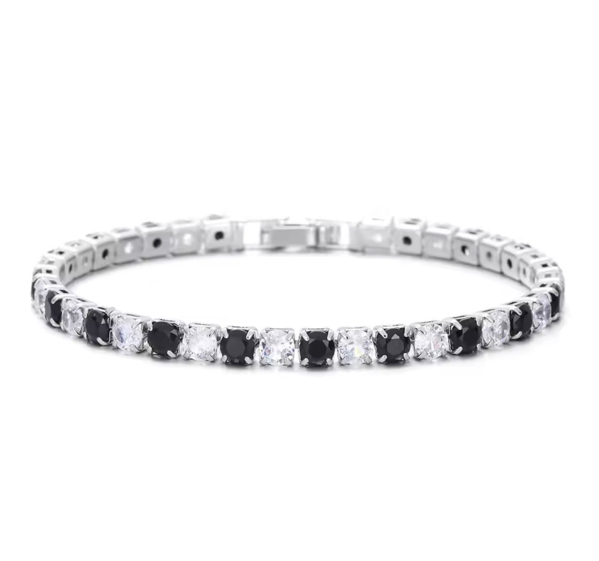 The Silver Bling Alternate Tennis Bracelet