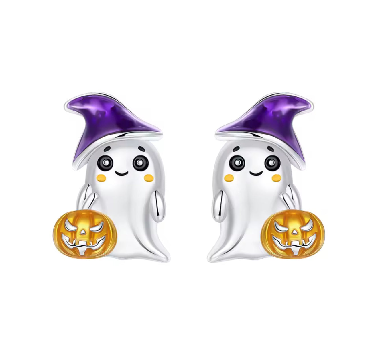 The Limited Edition Baby Trick Or Treating Ghost Stud Earrings