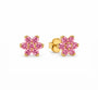 The Gold Mini Cherry Blossom Flower Studs