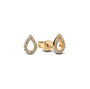 The Gold Dainty Sparkling Teardrop Studs