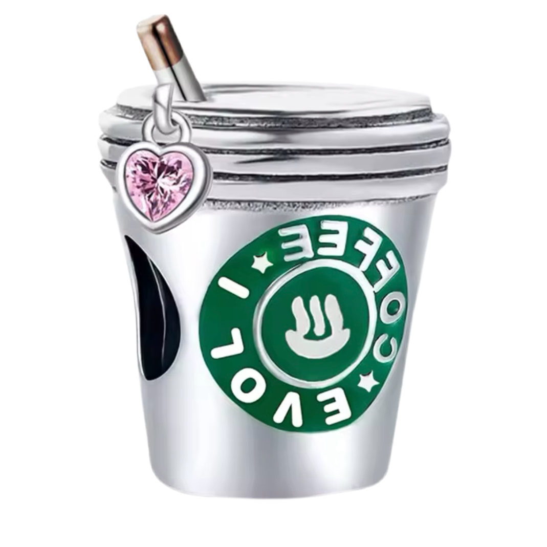 The Green Coffee Cup Charm