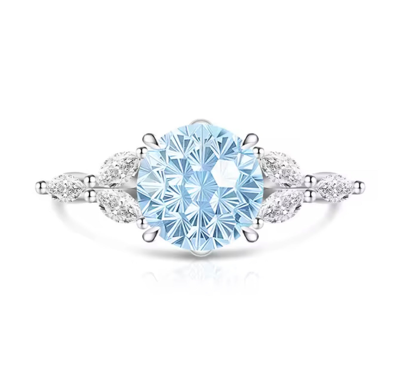 The Silver Sadrià Circle Petal Adjustable Ring