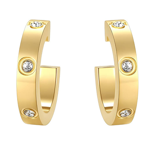 The Gilded Glow Hoop Earring
