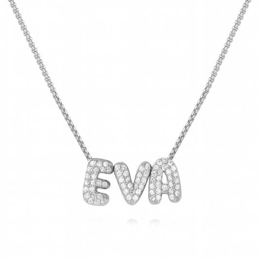 The Silver Bling Name Necklace