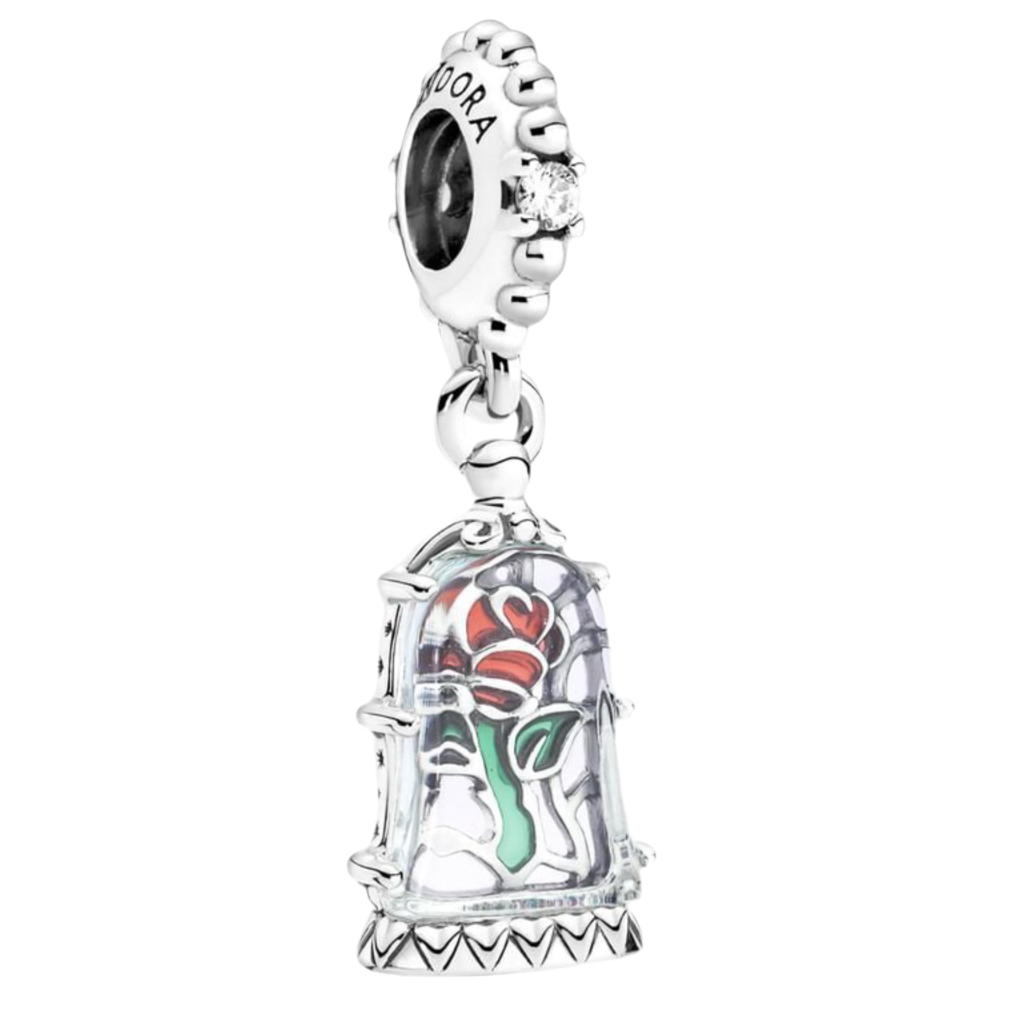 The Enchanted Falling Rose Charm