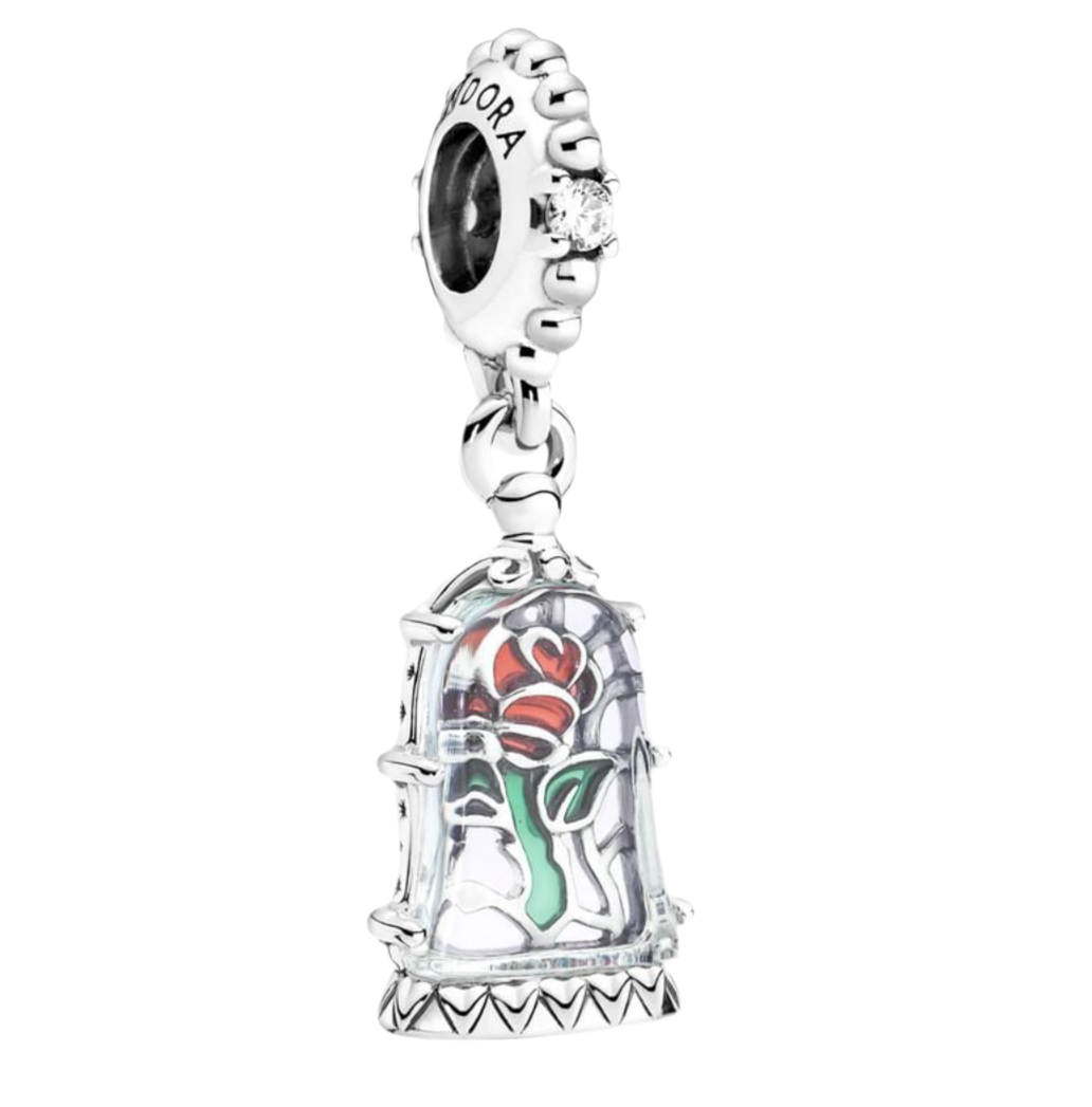 The Enchanted Falling Rose Charm