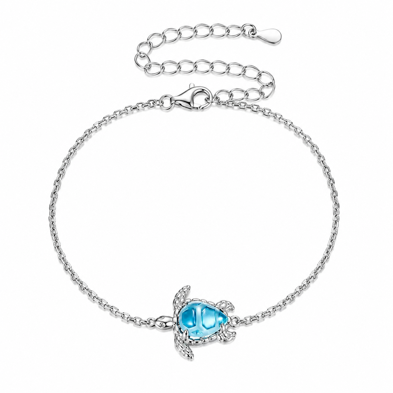 The Silver Ocean Turtle Bracelet