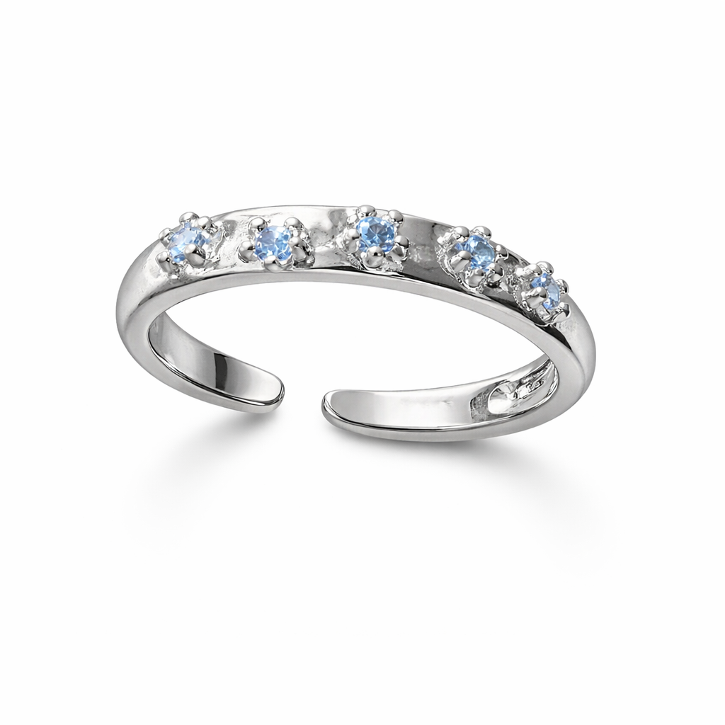 The Forget-Me-Not Bloom Adjustable Ring